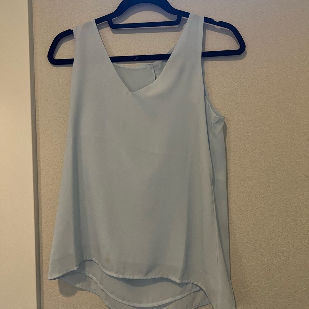Forever 21 Powder Blue Sheer Tank